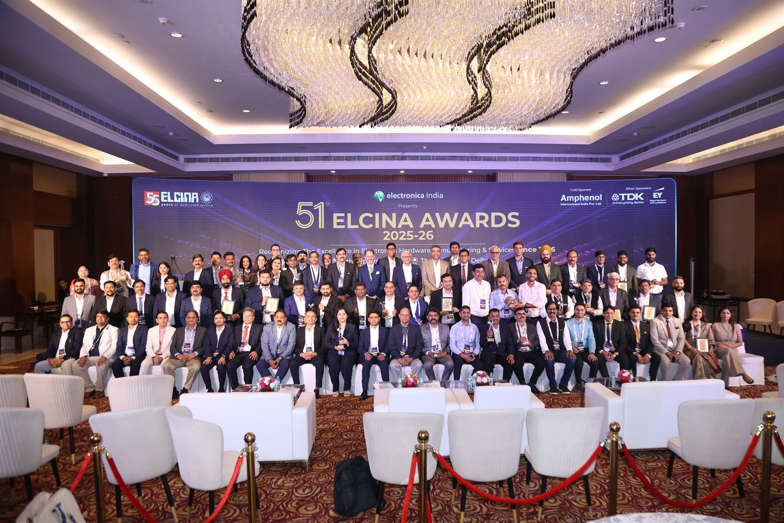 Award winners at the 51st ELCINA Awards 2025-26, Hotel The Lalit, New Delhi