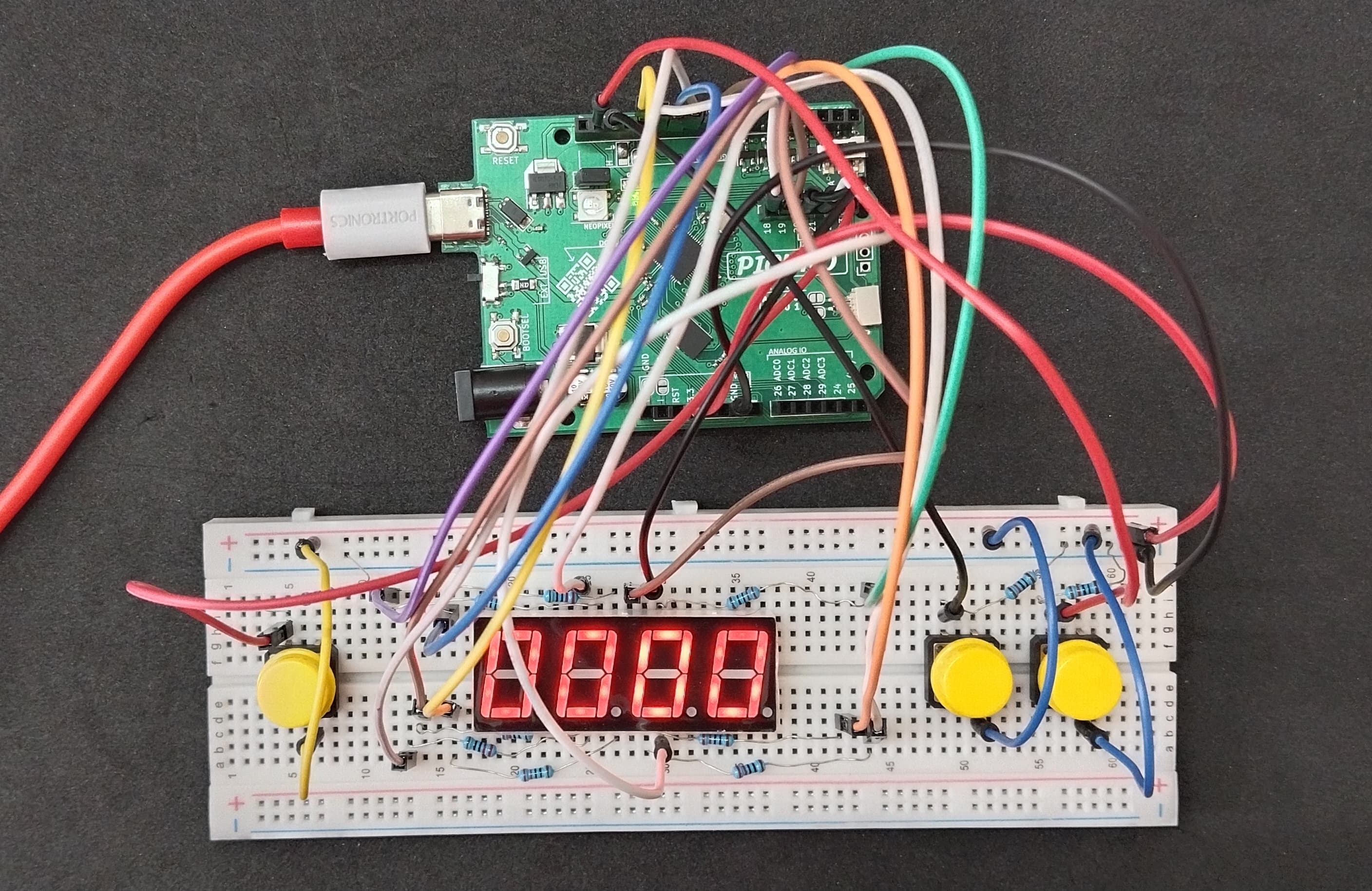4-Digit Password Lock System Using 4-Digit 7-Segment Display