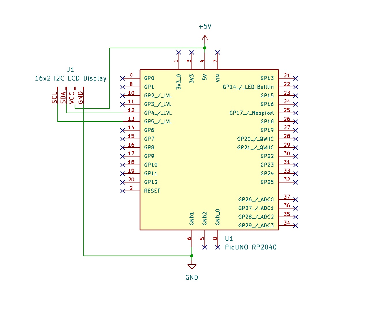 Scrolling Text Marquee On I2C LCD Display