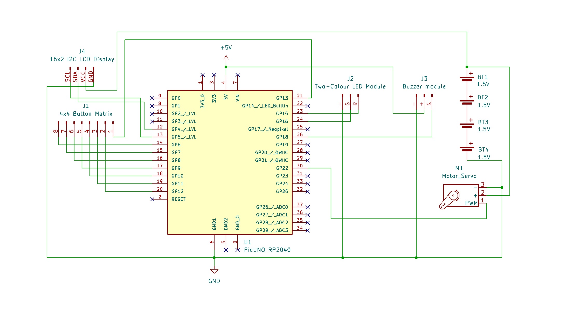 Keypad Combination Lock With LCD Display