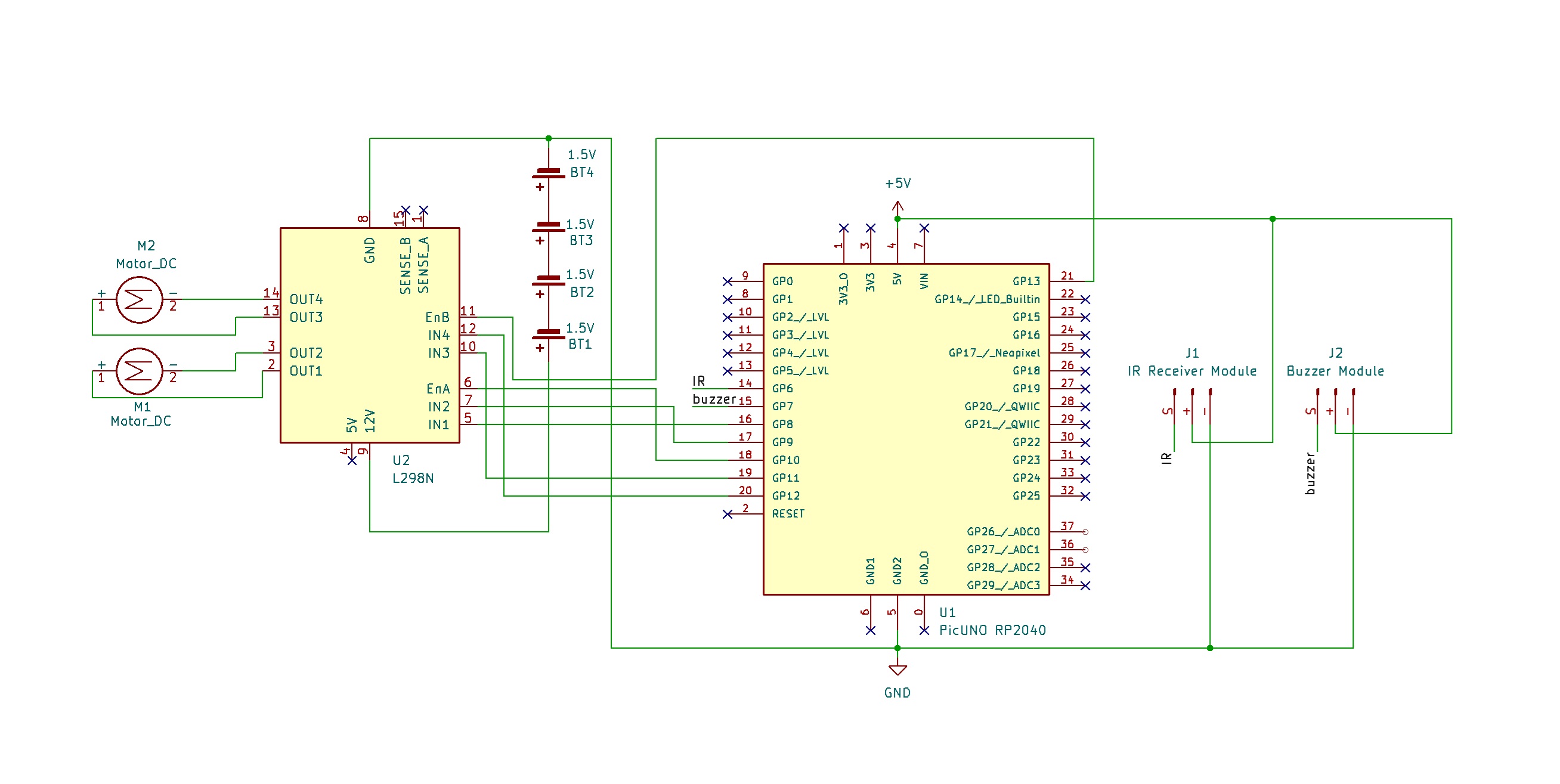 IR Remote Controlled Robot Car