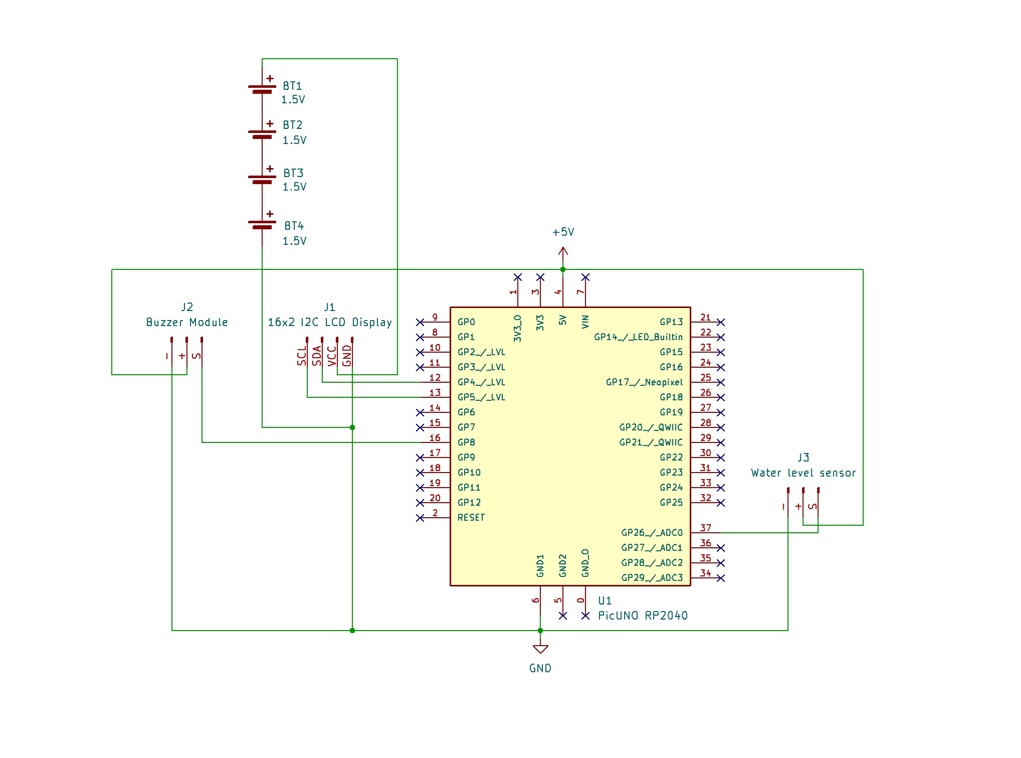 Water Level Indicator With LCD Display