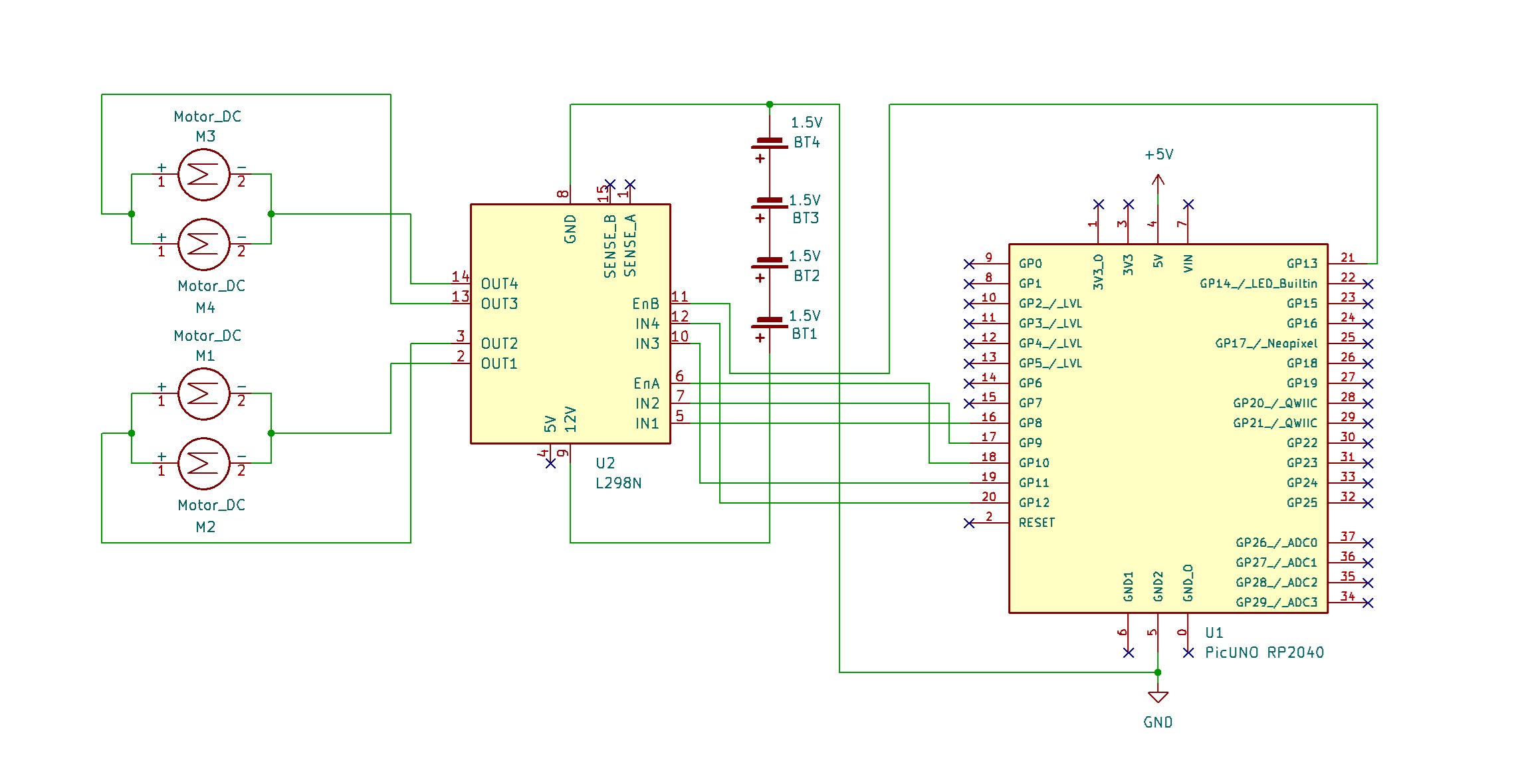 Infinite Loop Robot Car (4-Wheel Chassis)
